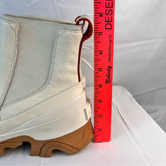 Sorel Women's Brex Chelsea Boots Size 8.5 Natural Waterproof Cream Chunky Soul - Picture 6 of 9
